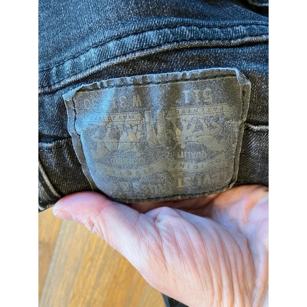 Levi's 511 Slim Fit 5 Pocket Black Denim Jean Mens Size 31‎ x 30
